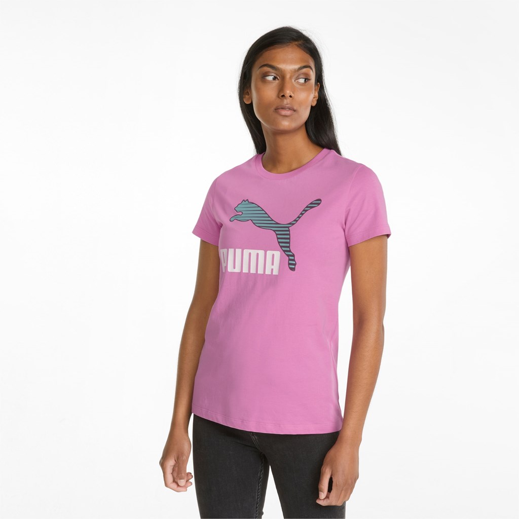 Opera Mauve / SWXP Puma Classics Logo Interest Women\'s Tee | 3516XIVRU