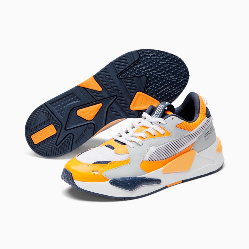 Orange Glow / Glacial Blue / Spellbound White Puma RS-Z Orange Campus Women's Sneakers | 0294SOVAJ