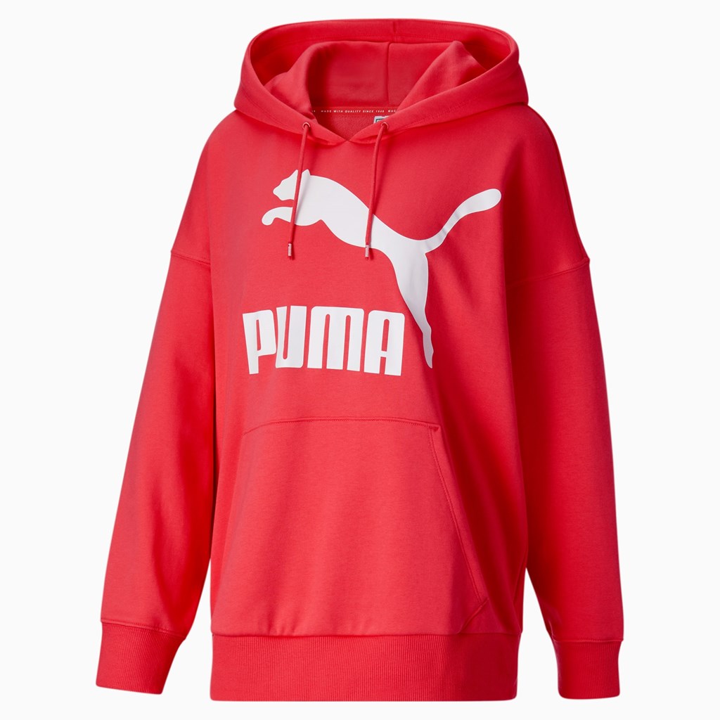 Paradise Pink Puma Classics Logo PL Women's Hoodie | 0451UTXFD