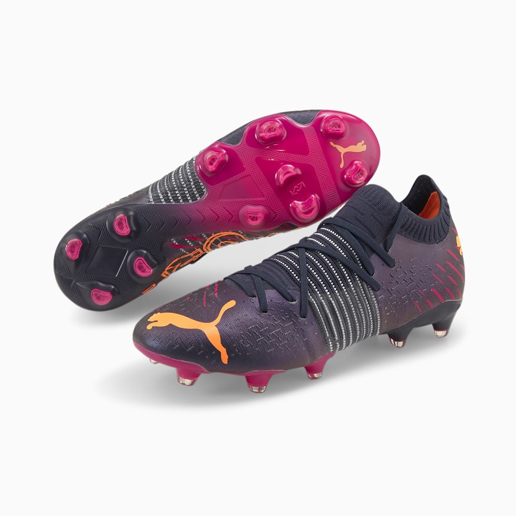 Parisian Night / Neon Citrus / Festival Fuchsia Puma Future Z 1.2 FG/AG Men's Soccer Cleats | 4891KOAFU