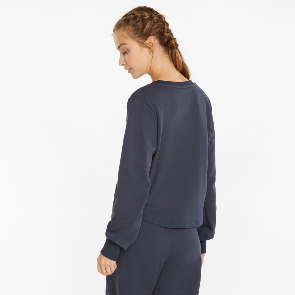 Parisian Night Puma Exhale Relaxed Training Women's Pullover | 2310TQYVE