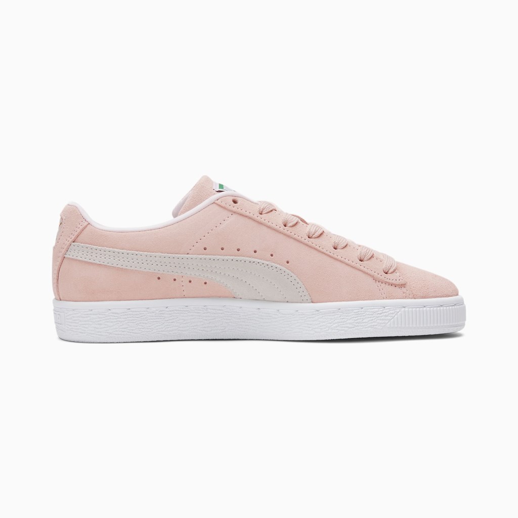 Peachskin White Puma Suede Classic XXI Women's Sneakers | 8234XIDGJ