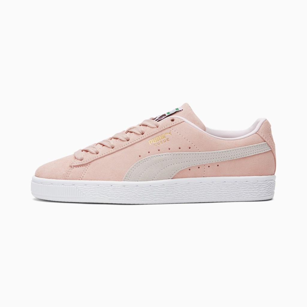 Peachskin White Puma Suede Classic XXI Women\'s Sneakers | 8234XIDGJ