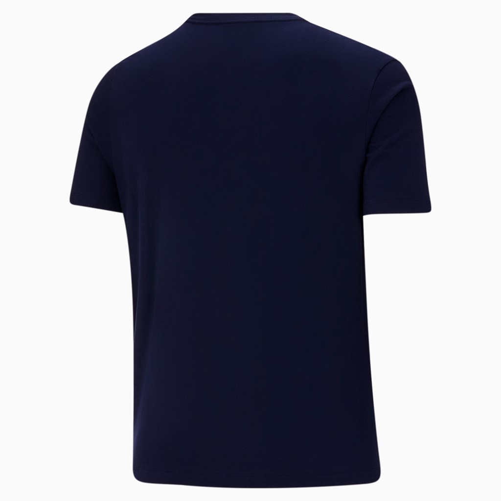 Peacoat Puma Essentials Logo BT Men's Tee | 5612VWEJM