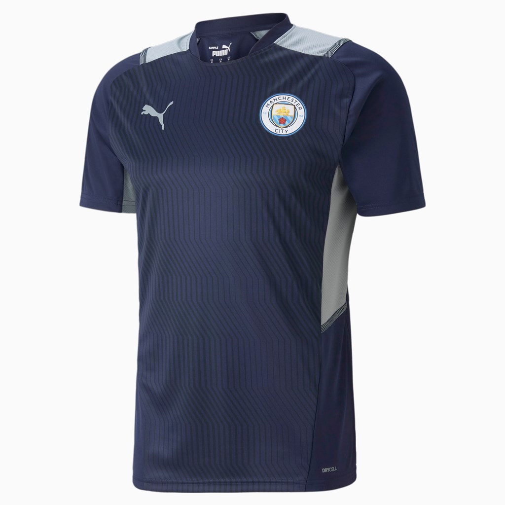 Peacoat / Quarry Puma Manchester City Training Men\'s Jersey | 1268BSHFT