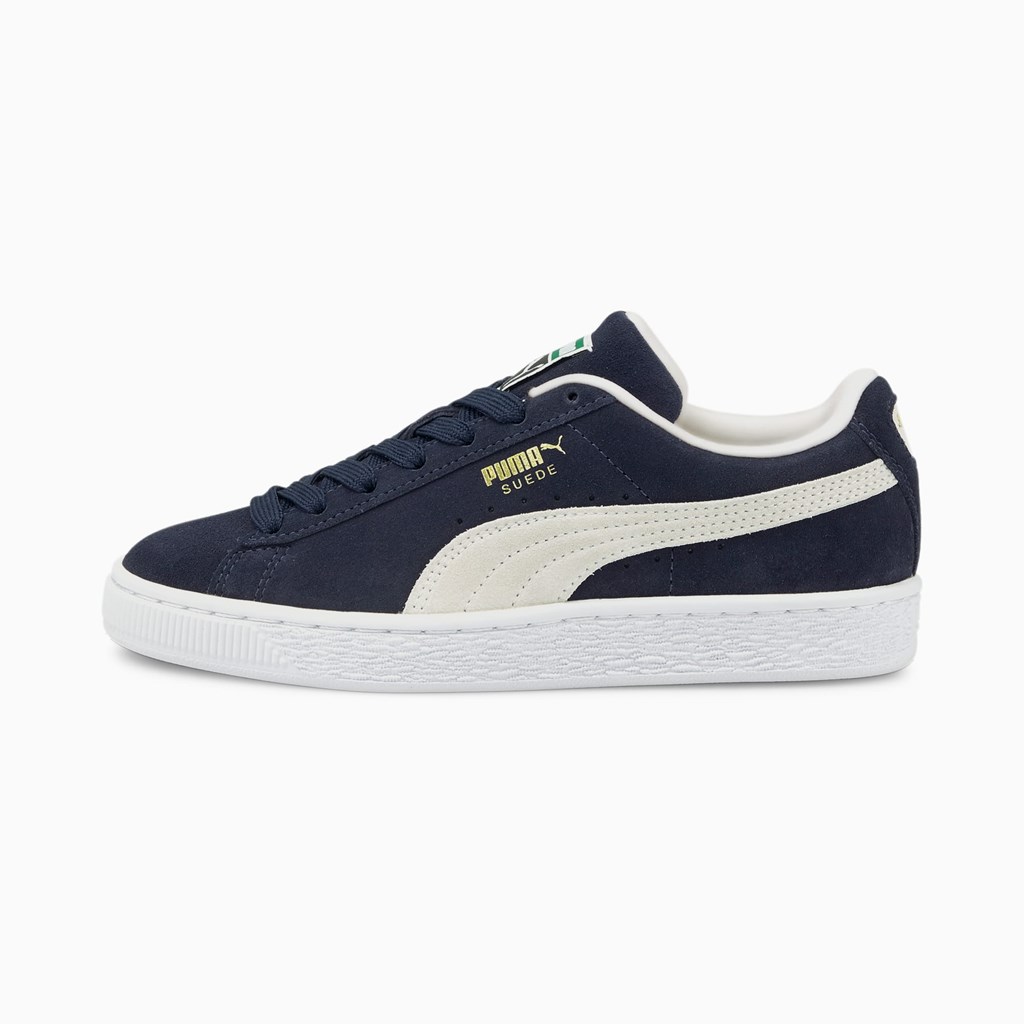 Peacoat / White Puma Suede Classic XXI JR Boys\' Sneakers | 0851WGCBA