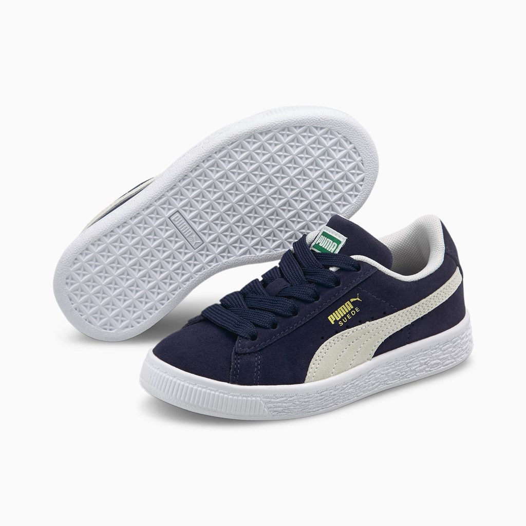 Peacoat / White Puma Suede Classic XXI Little Boys' Sneakers | 4837LZRXK