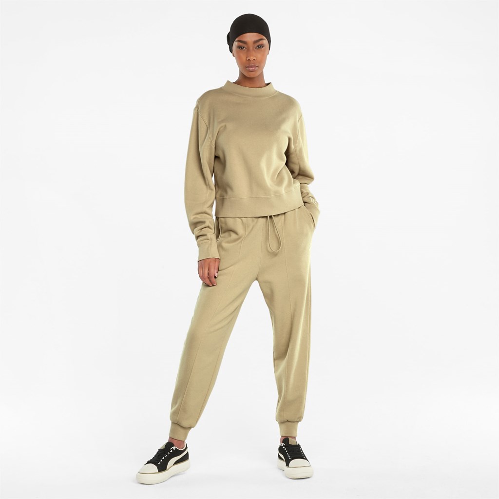 Pebble Puma Infuse Crew Neck Women's Sweater | 9674XLWJM