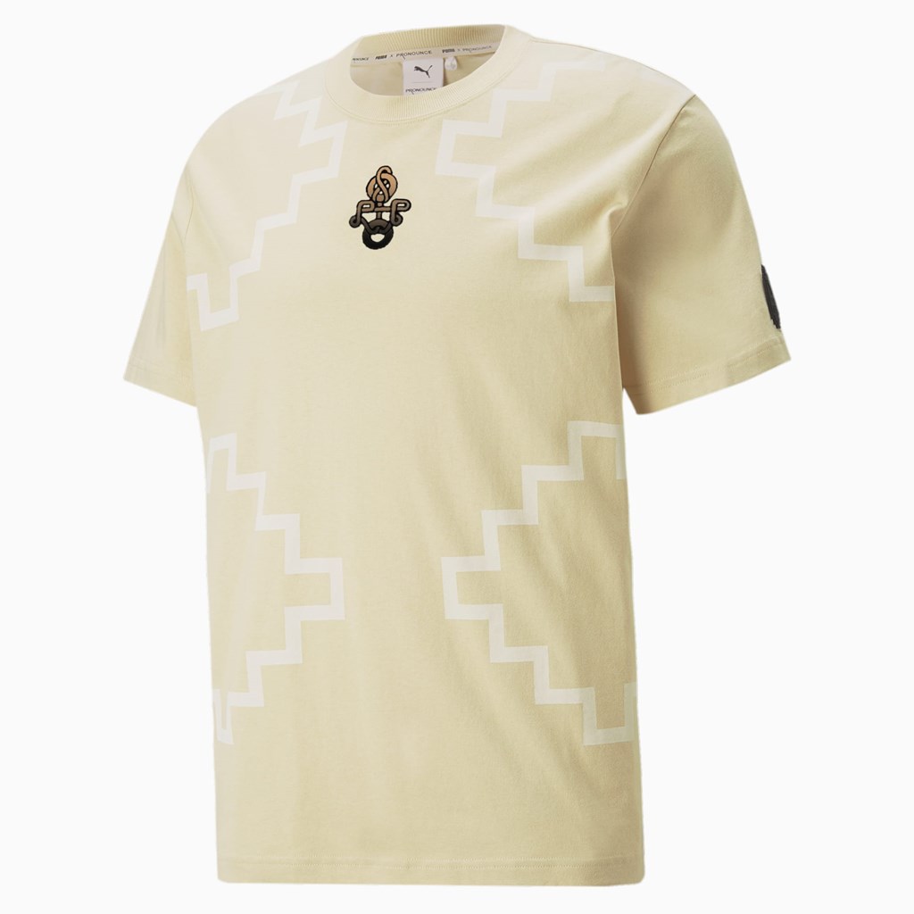 Pebble Puma PUMA x PRONOUNCE Elevated Tee Men's Tee | 8952GITMW