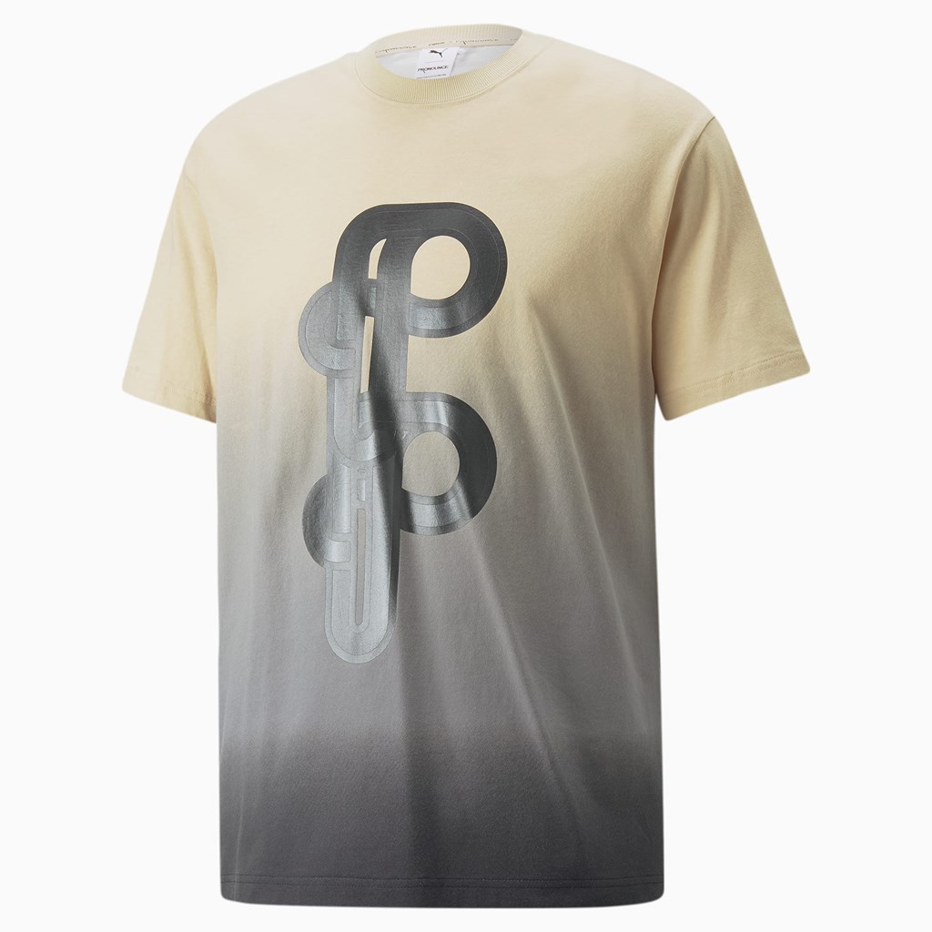 Pebble Puma PUMA x PRONOUNCE Graphic Men's Tee | 7502WNQCZ