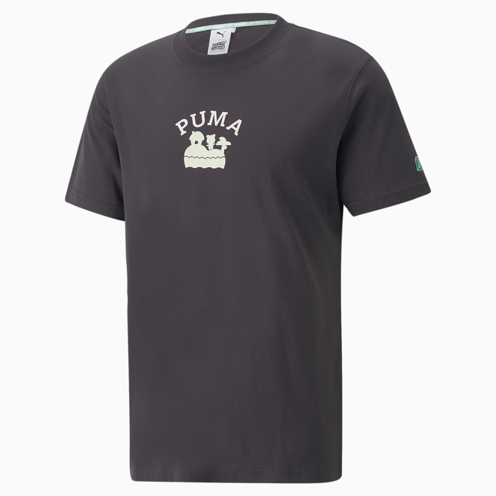 Phantom Black Puma PUMA x Animal Crossing™: New Horizons Men's Tee | 1547UGIFK