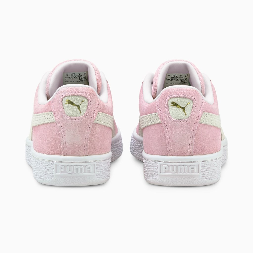 Pink Lady / White Puma Suede Classic XXI JR Girls' Sneakers | 4508QGUTC