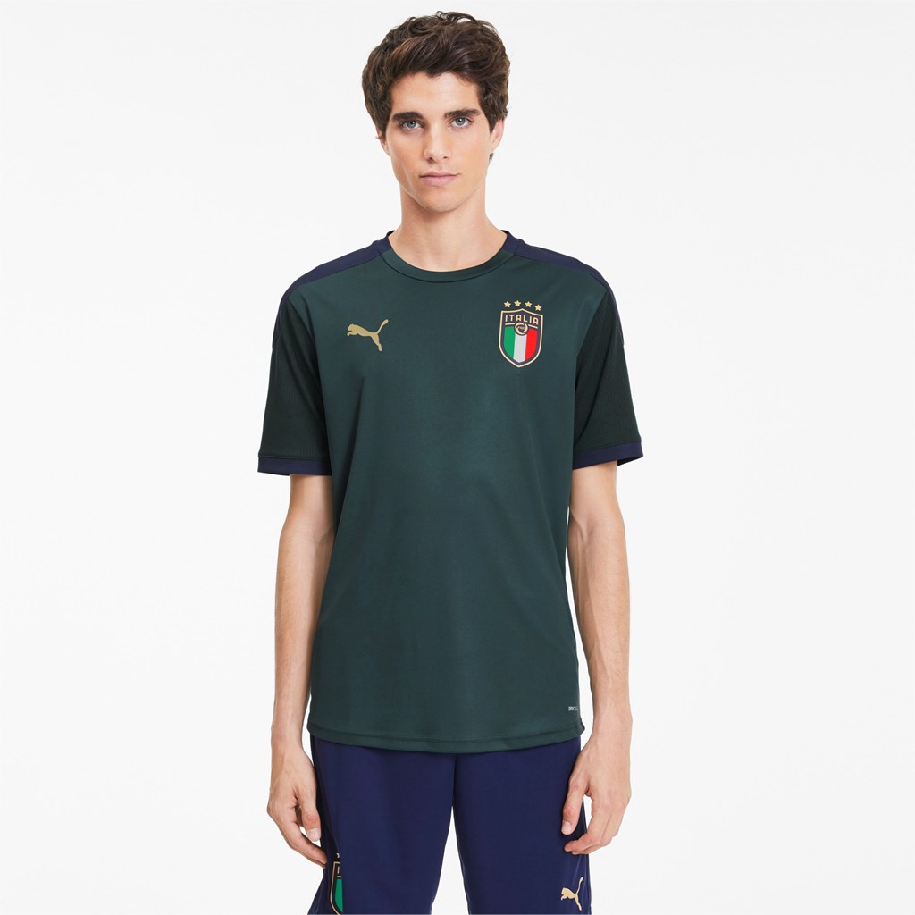 Ponderosa Pine / Peacoat Puma FIGC Training Men's Jersey | 2846WUSCD