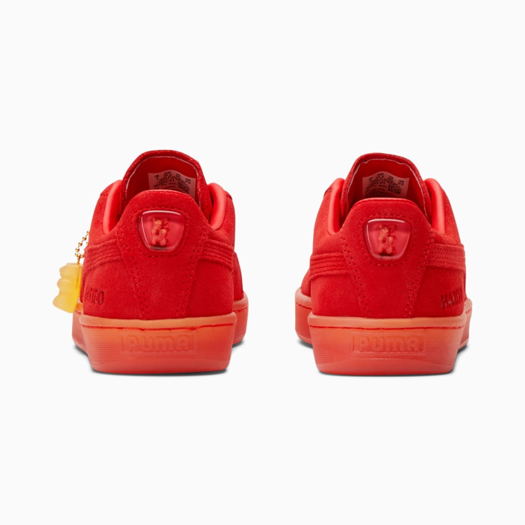 Poppy Red / Poppy Red Puma PUMA x HARIBO Suede JR Boys' Sneakers | 5962MTKEL