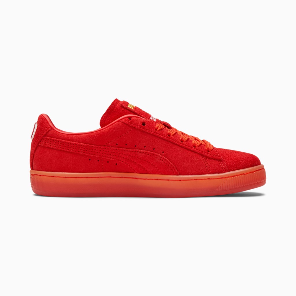 Poppy Red / Poppy Red Puma PUMA x HARIBO Suede JR Boys' Sneakers | 5962MTKEL