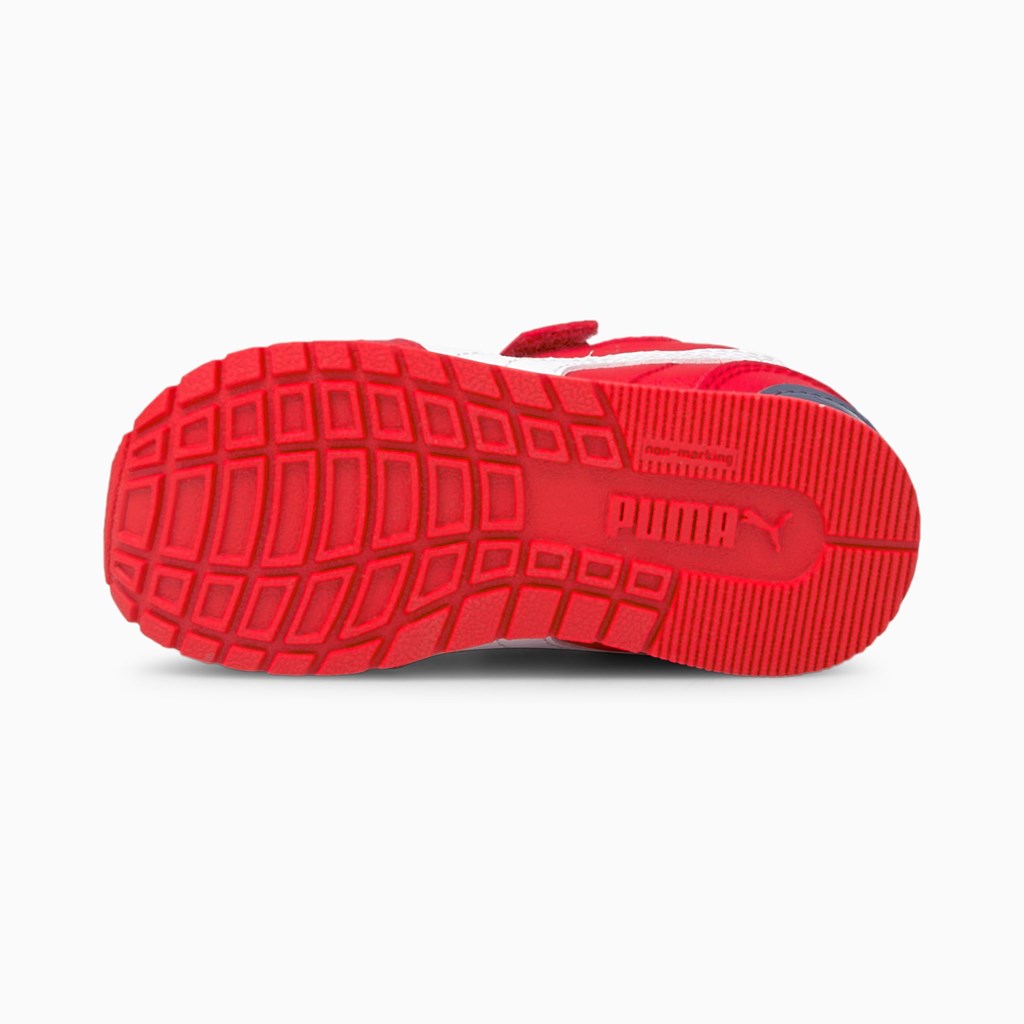 Poppy Red / White / Flint Stone Puma St Runner V2 V Toddler Girls' Sneakers | 9716LRIYZ