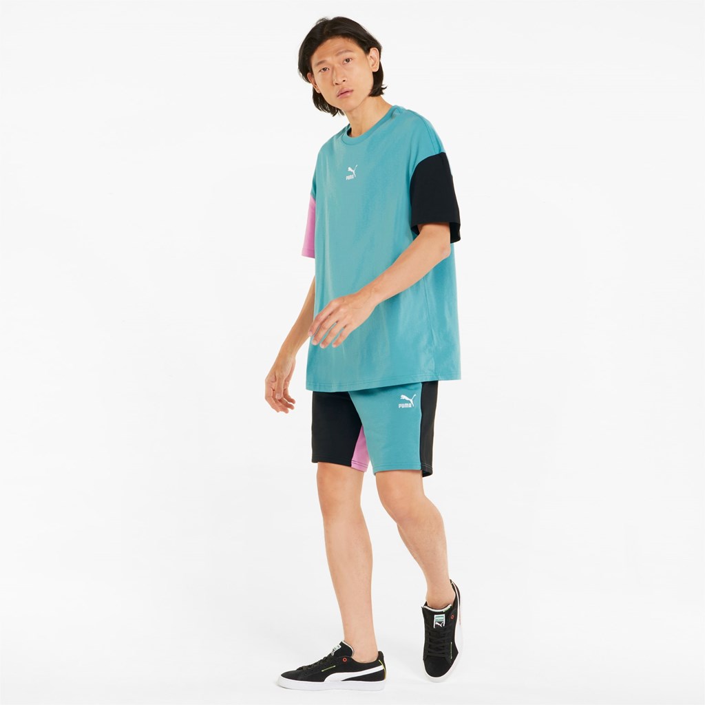 Porcelain Puma Classics Block Boxy Men's Tee | 0392UMYDF