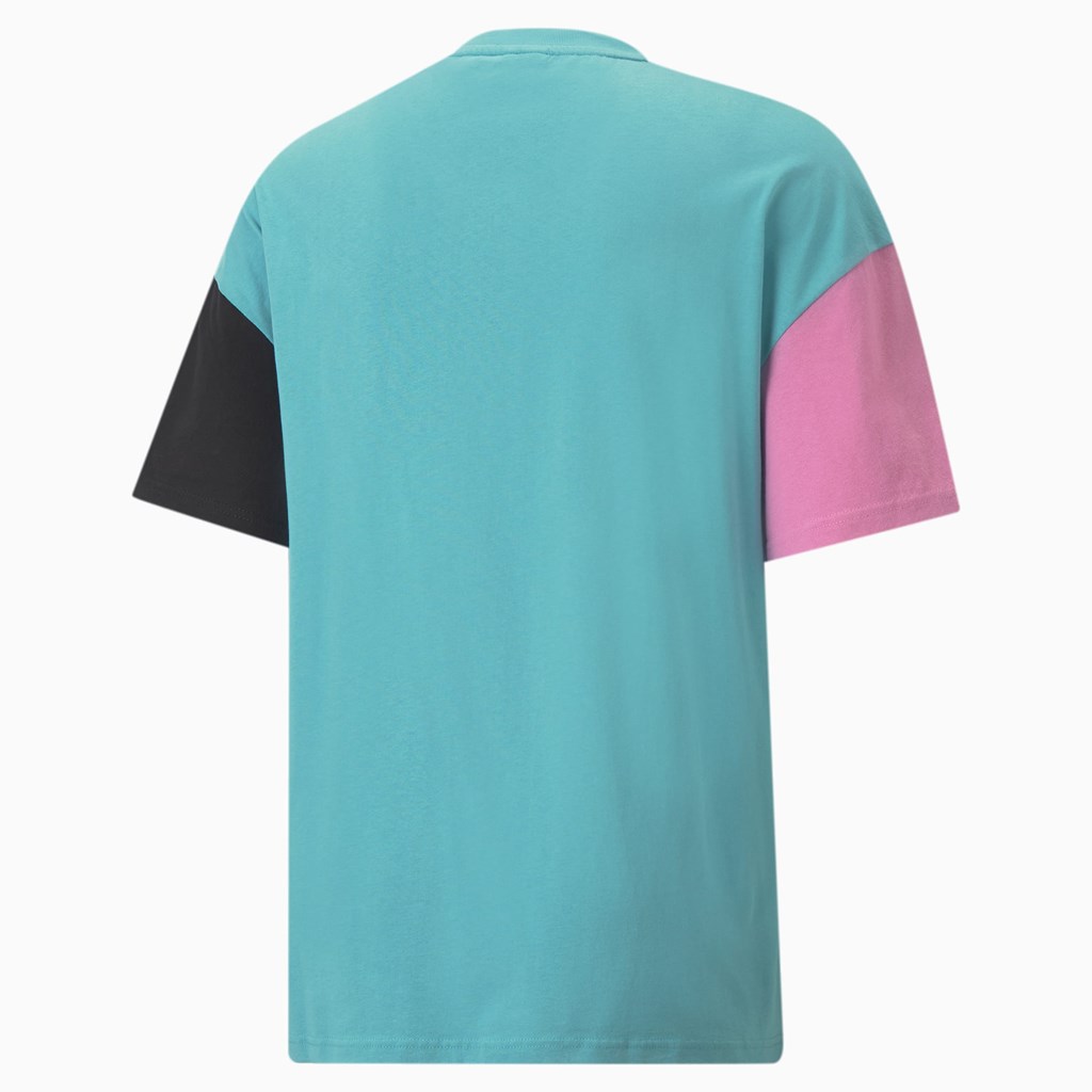 Porcelain Puma Classics Block Boxy Men's Tee | 0392UMYDF