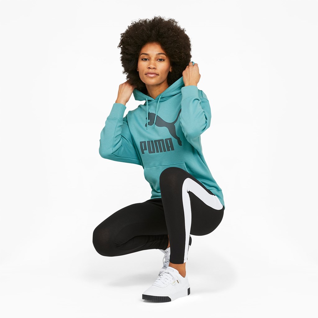 Porcelain Puma Classics Logo Women's Hoodie | 9687GRWTM