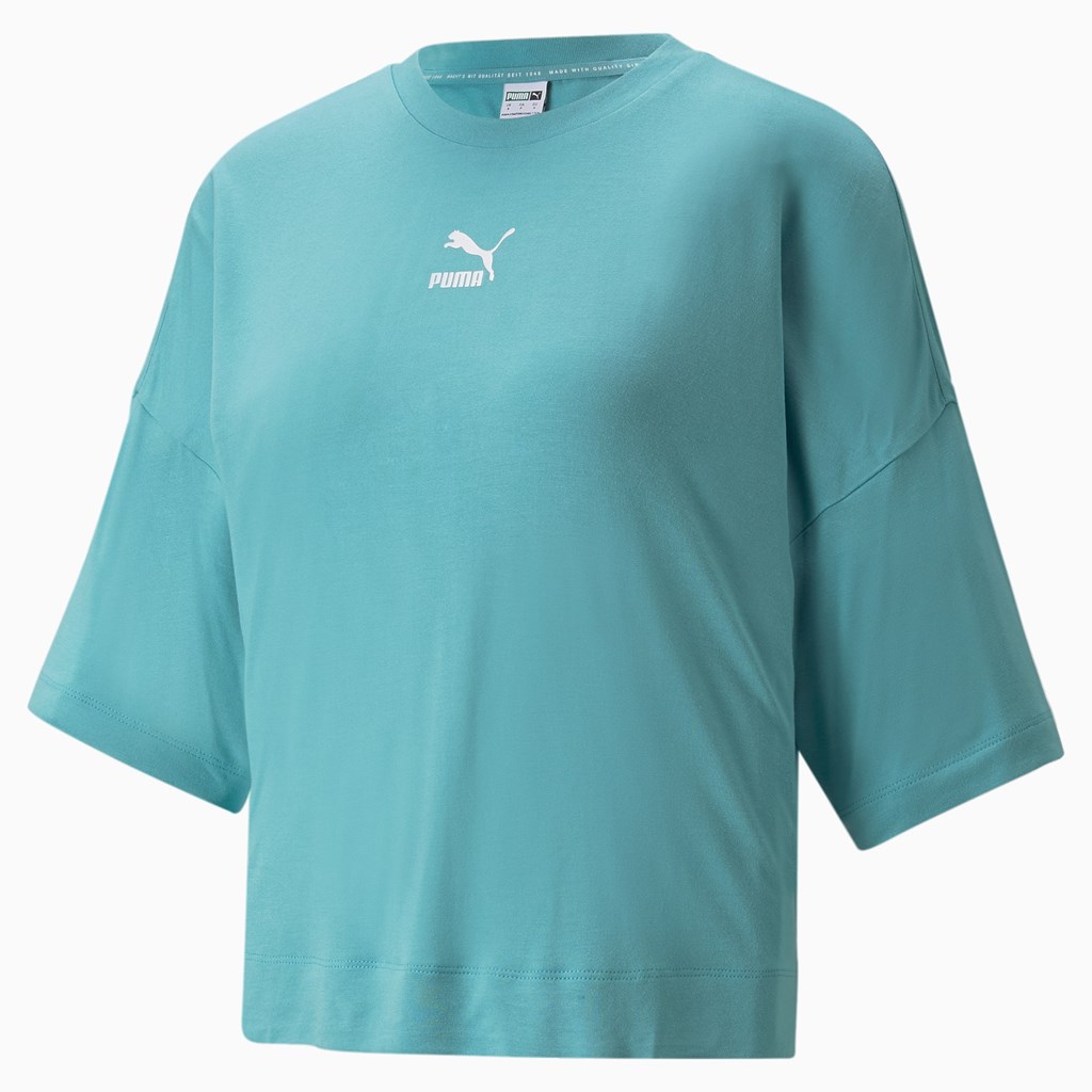 Porcelain Puma Classics Splitside  Women's Tee | 3174NJQPI