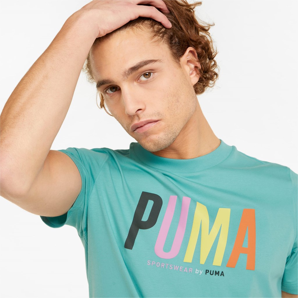 Porcelain Puma Sportswear by PUMA Graphic Men's Tee | 4092XOLWF