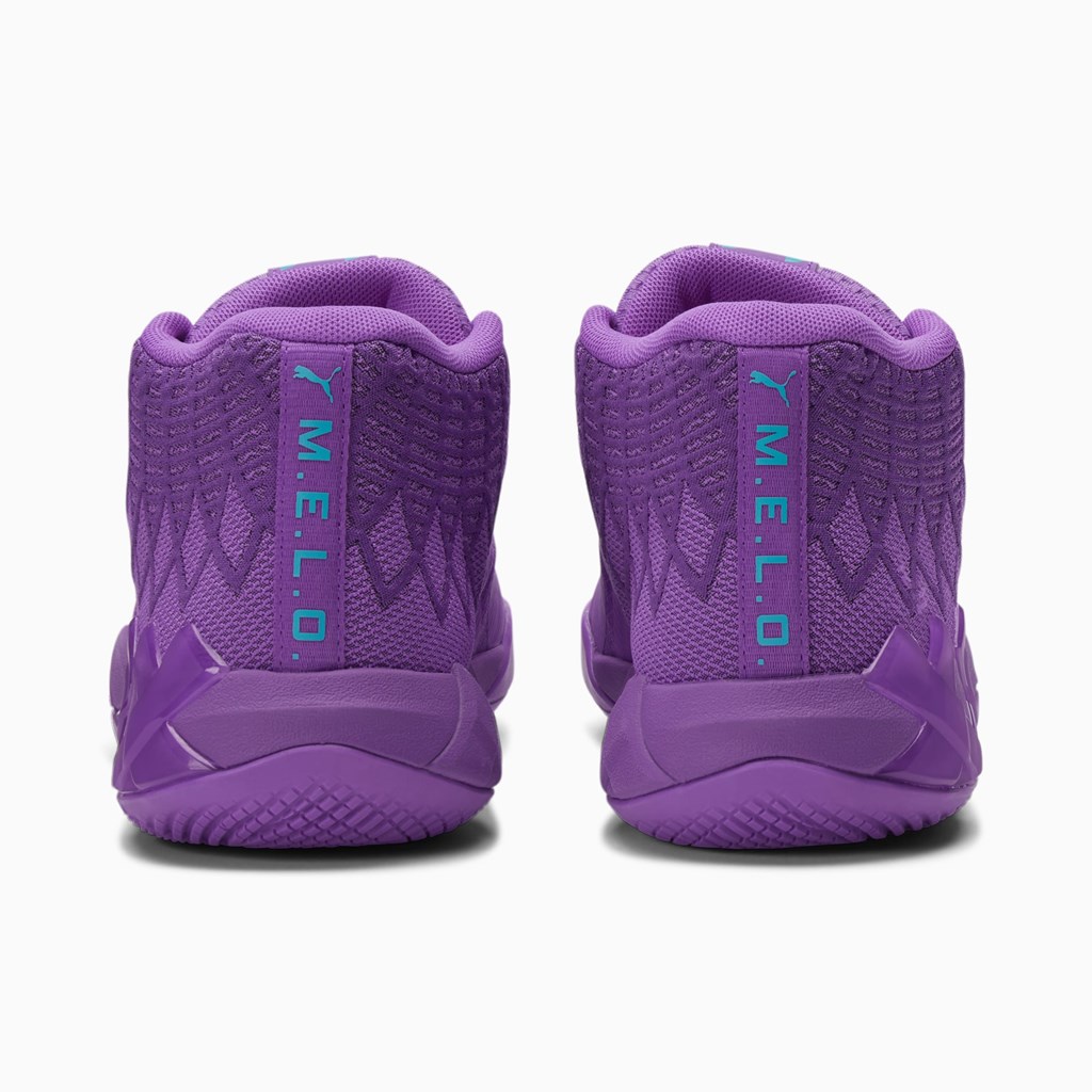 Purple Glimmer / Blue Atoll Puma MB.01 JR Girls' Basketball Shoes | 6372MSWPL