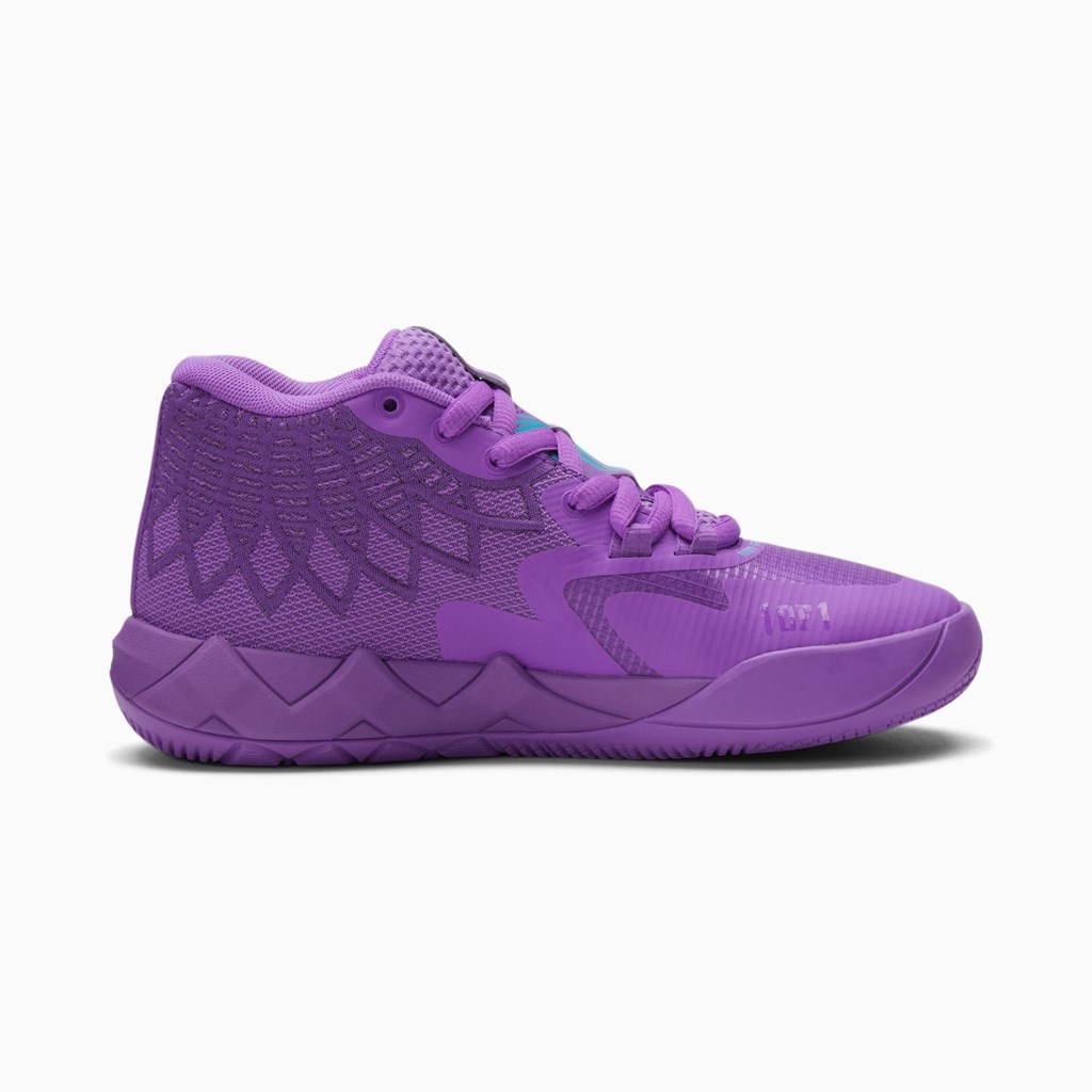 Purple Glimmer / Blue Atoll Puma MB.01 JR Girls' Basketball Shoes | 6372MSWPL