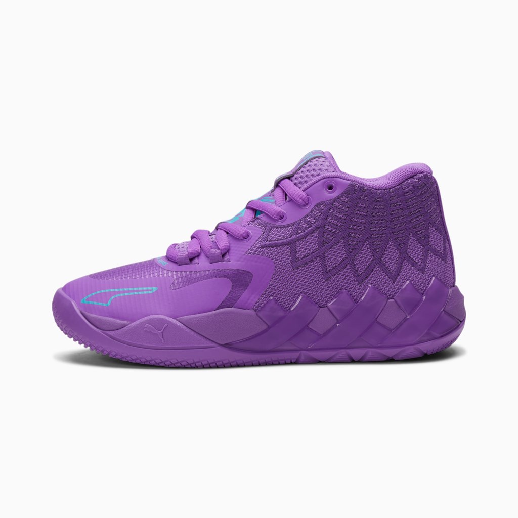 Purple Glimmer / Blue Atoll Puma MB.01 JR Girls\' Basketball Shoes | 6372MSWPL