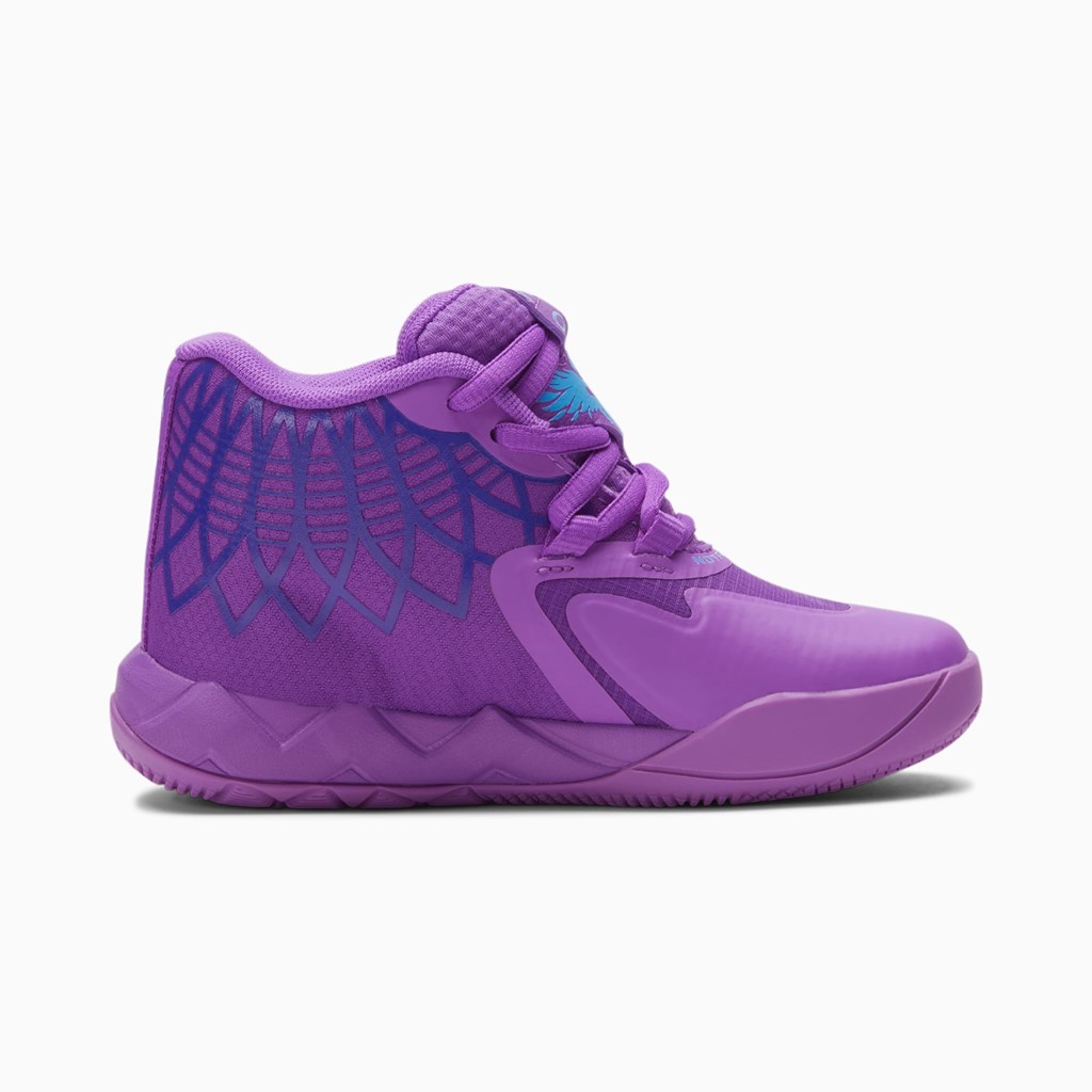 Purple Glimmer / Blue Atoll Puma MB.01 Little Boys' Sneakers | 0975PXYUQ