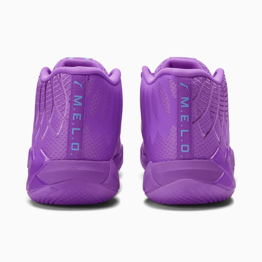 Purple Glimmer / Blue Atoll Puma MB.01 Queen City Men's Basketball Shoes | 3569SBTNO