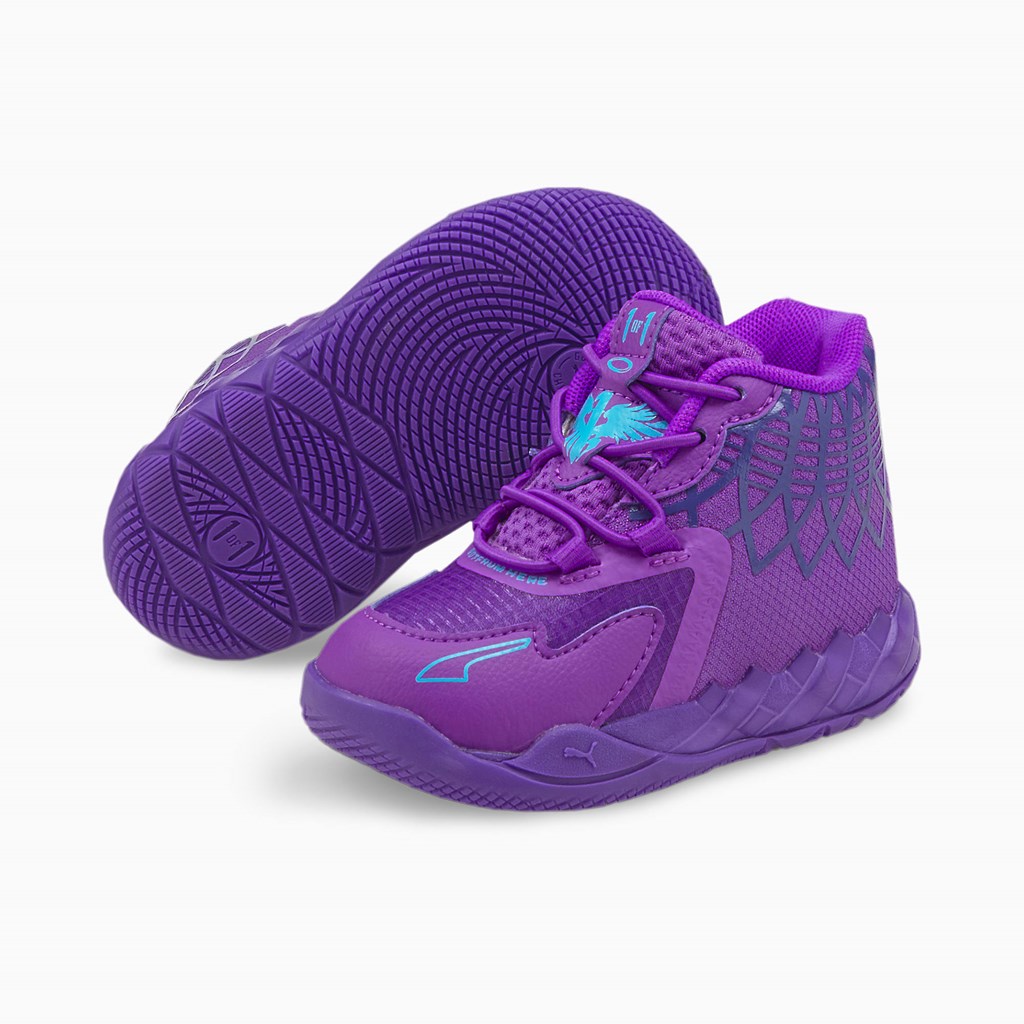 Purple Glimmer / Blue Atoll Puma MB.01 Toddler Boys' Sneakers | 0294GCPSQ