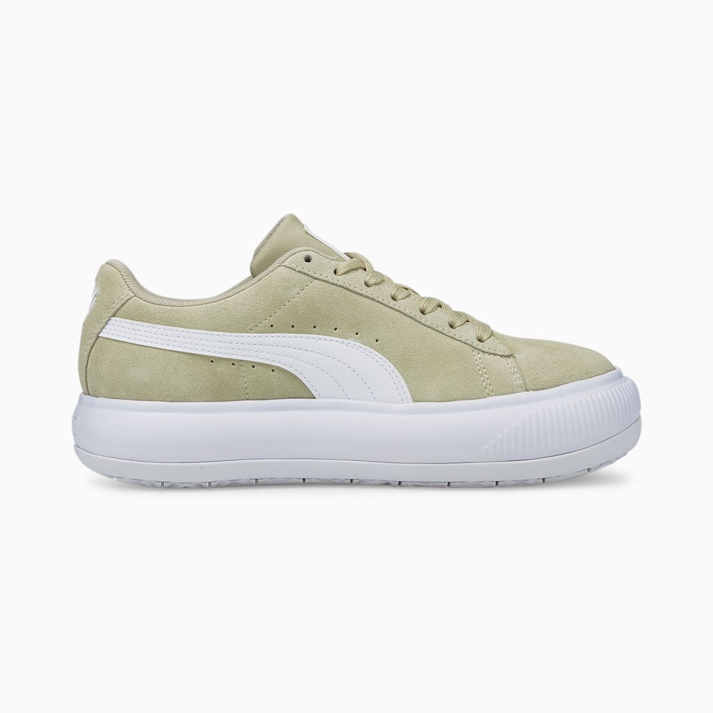 Putty White Puma Suede Mayu  Women's Sneakers | 9142GZRMS