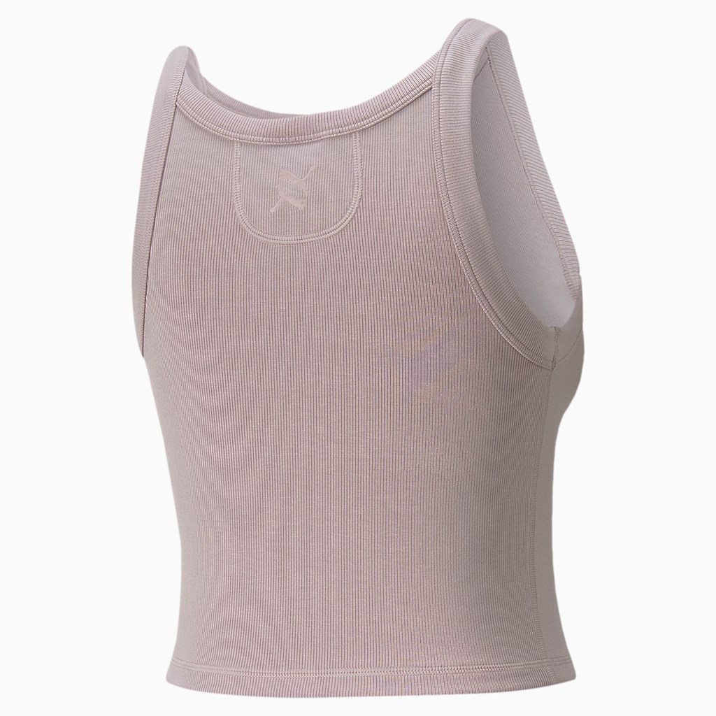 Quail Puma Exhale Ribbed Training Women's Tank Top | 5369GFTSQ