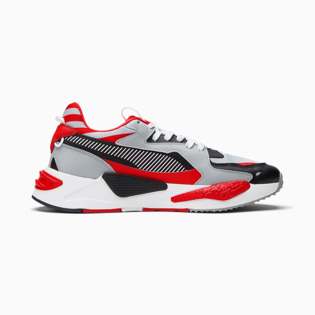 Quarry / Black / High Risk Red / White Puma RS-Z Red Men's Campus | 3985PKOGY