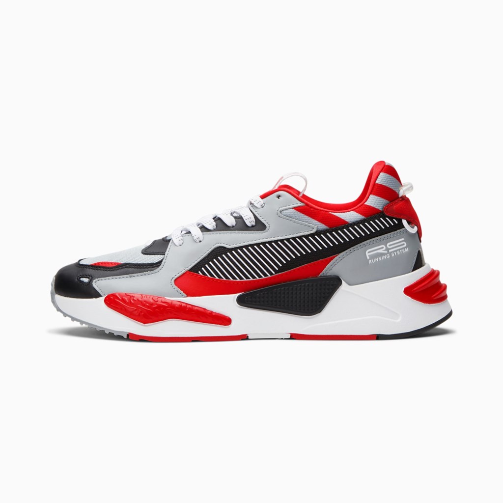 Quarry / Black / High Risk Red / White Puma RS-Z Red Men\'s Campus | 3985PKOGY