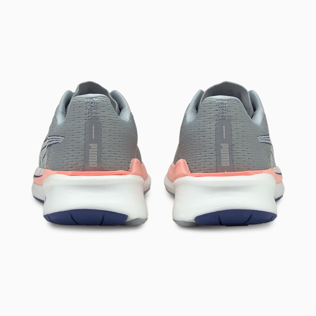 Quarry / Elektro Blue / Elektro Peach Puma Eternity NITRO Women's Running Shoes | 5149ZHGKE