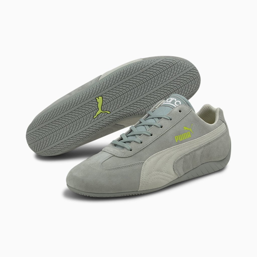 Quarry / Gray Violet / Nrgy Yellow Puma Speedcat OG+ Sparco Men's Motorsport Shoes | 9031QJNYU