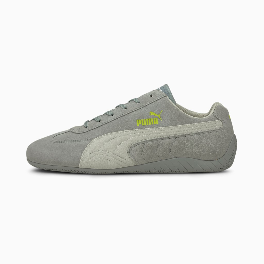 Quarry / Gray Violet / Nrgy Yellow Puma Speedcat OG+ Sparco Men\'s Motorsport Shoes | 9031QJNYU