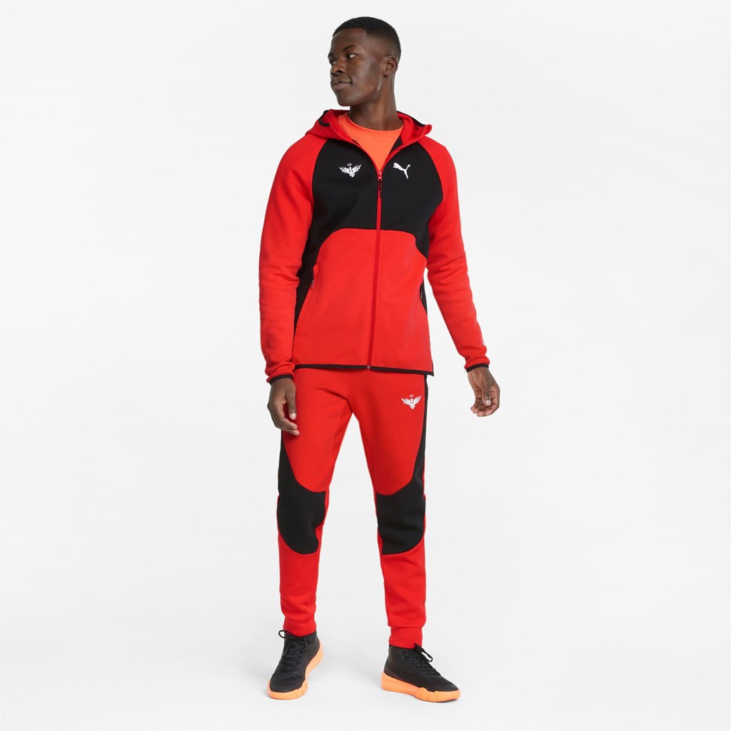 Red Blast Puma Melo Dime Basketball Men's Jacket | 7534SMVGC