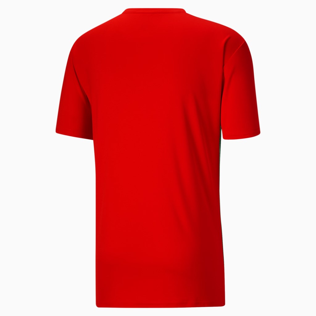 Red / Mexico Puma Country Emblem Tech Men's Running Tees | 1409UFQDO