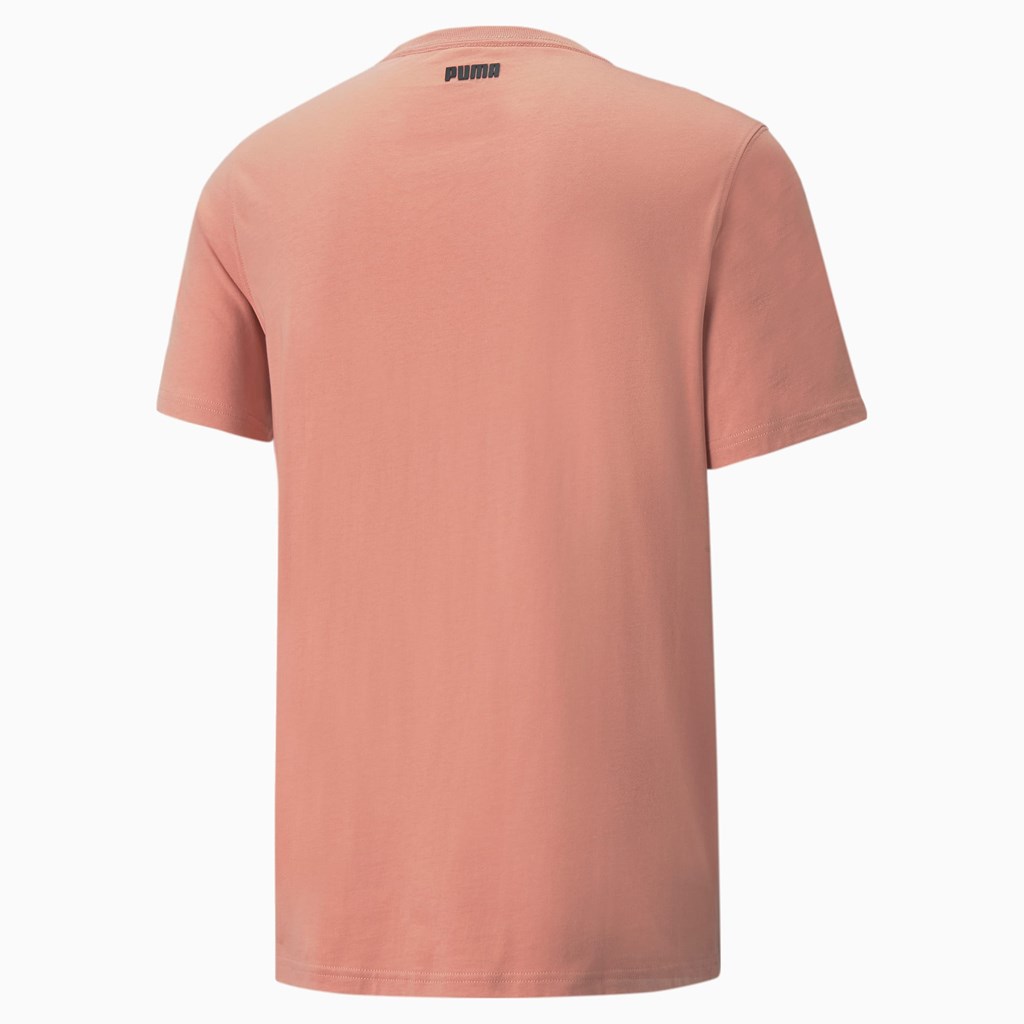 Rosette Puma Dylan Short Sleeve Basketball Men's Tee | 7340AEKOD