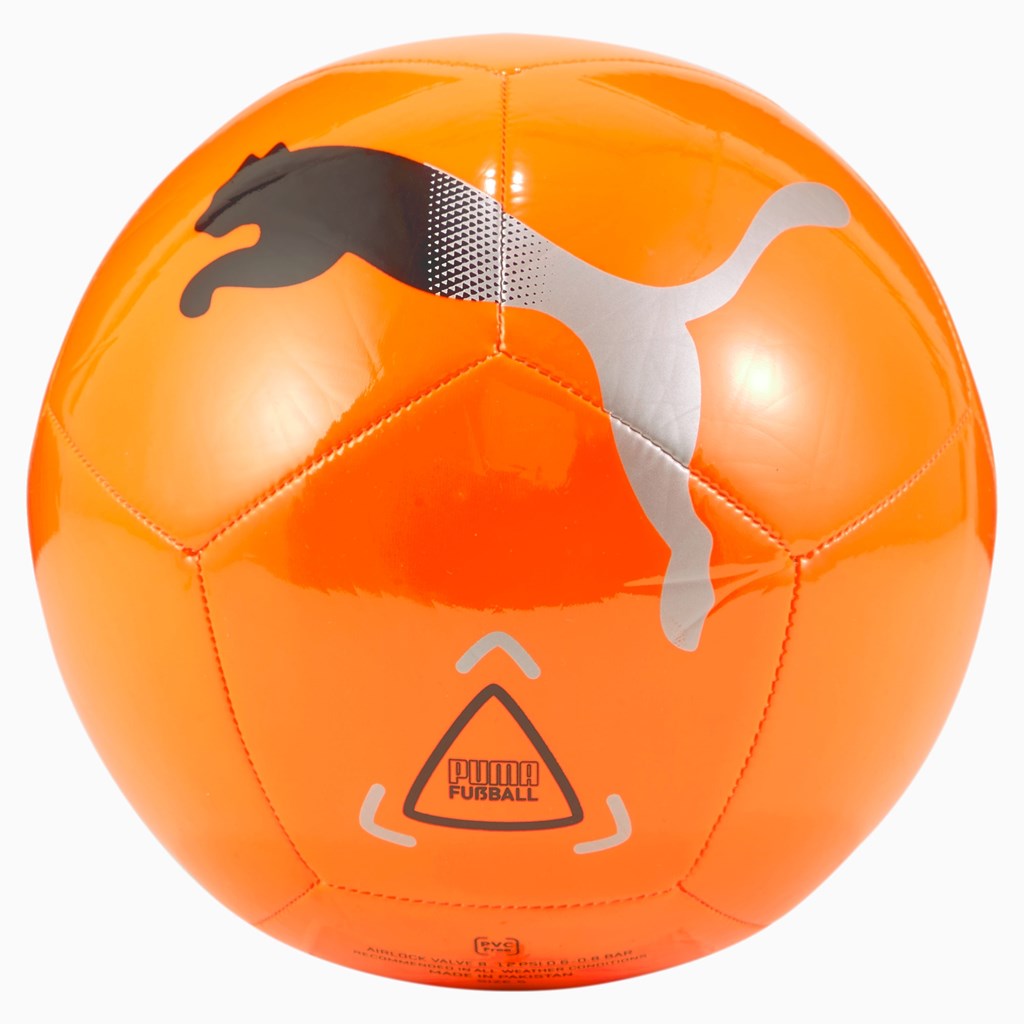 Shocking Orange / Black / Metallic Silver Puma Icon Men's Ball | 2175TIJHU