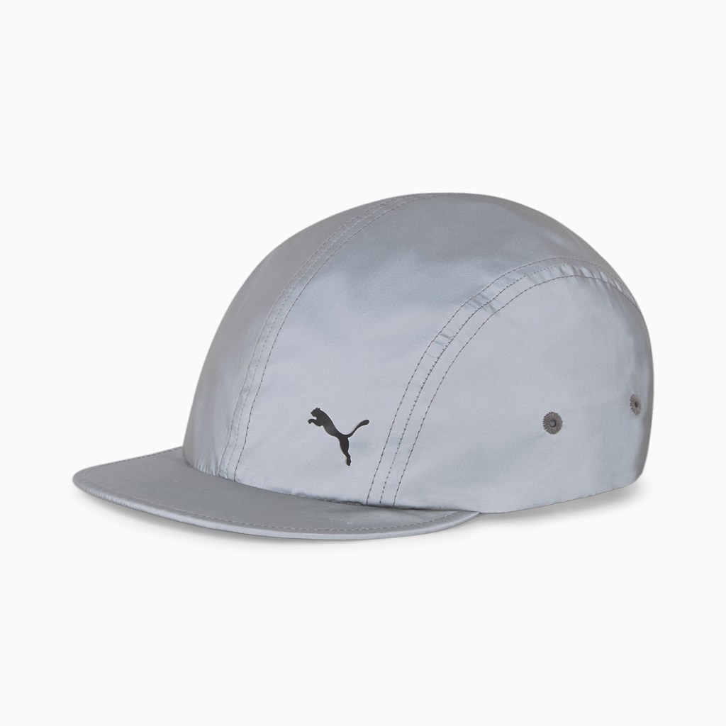 Silver / All Over Reflective Puma Full Reflective Running Men\'s Cap | 3590NBEPT