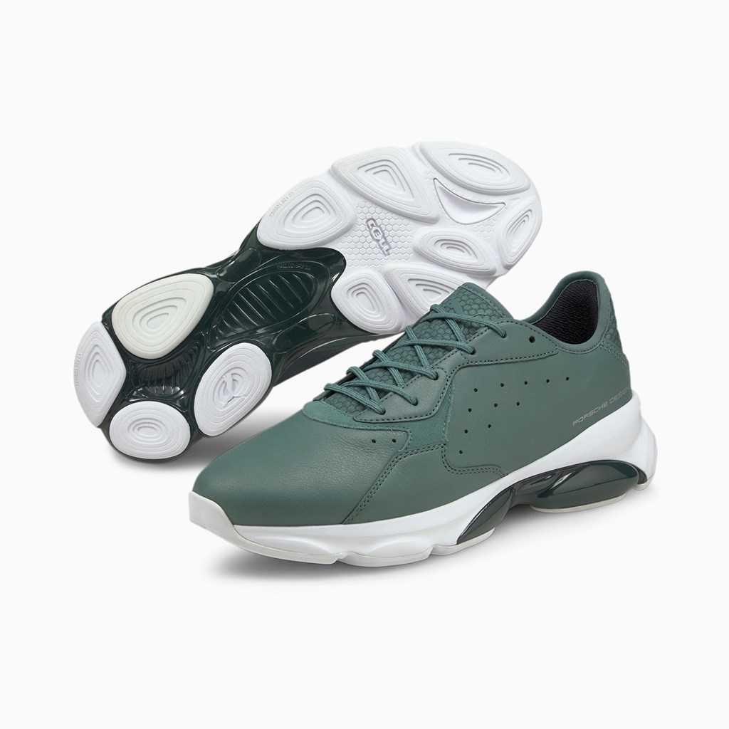 Silver Pine / Silver Pine Puma Porsche Design RCT Cell Tex Men's Motorsport Shoes | 4283ERZWT