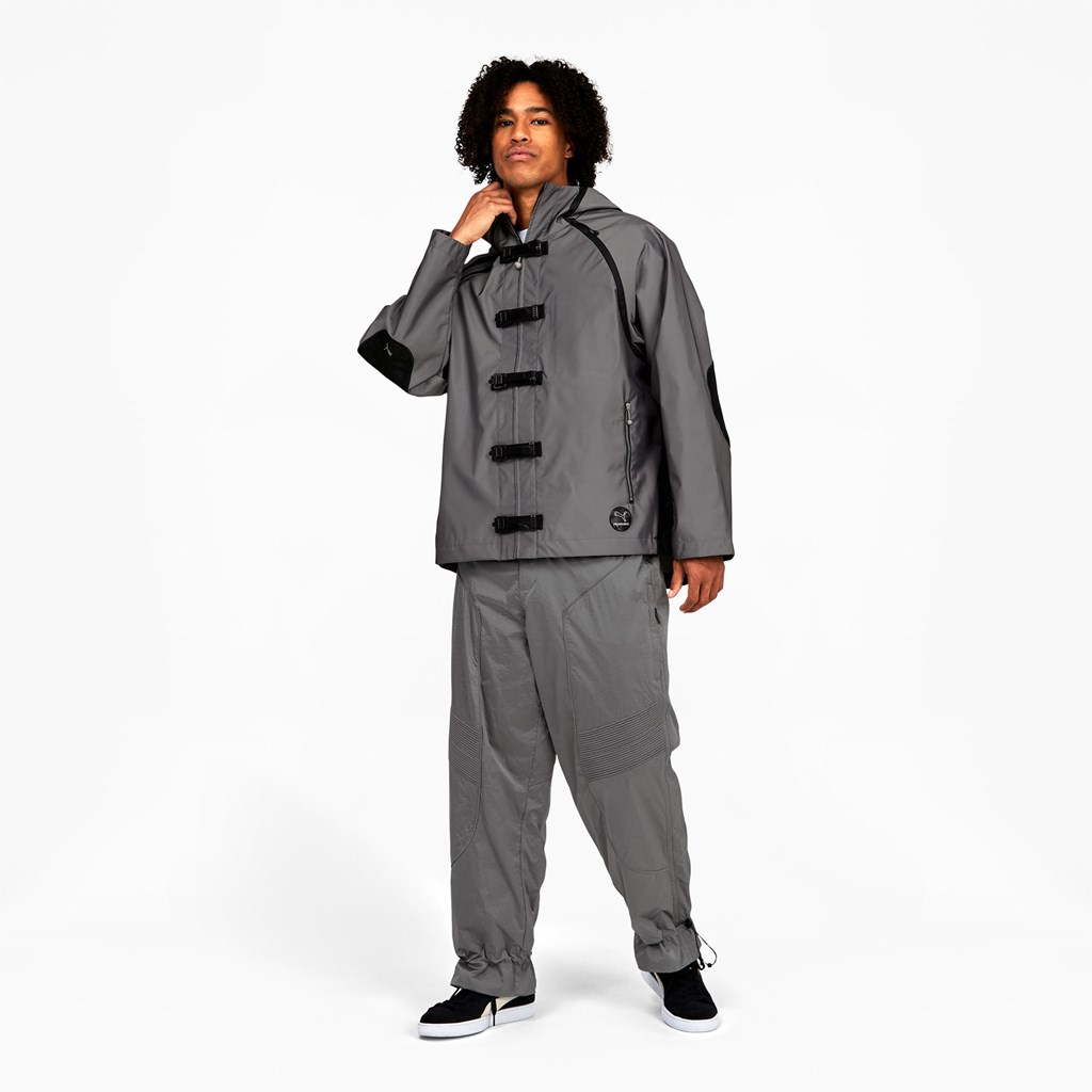 Silver Puma PUMA x PRONOUNCE Men's Windbreaker | 3459GEVXQ