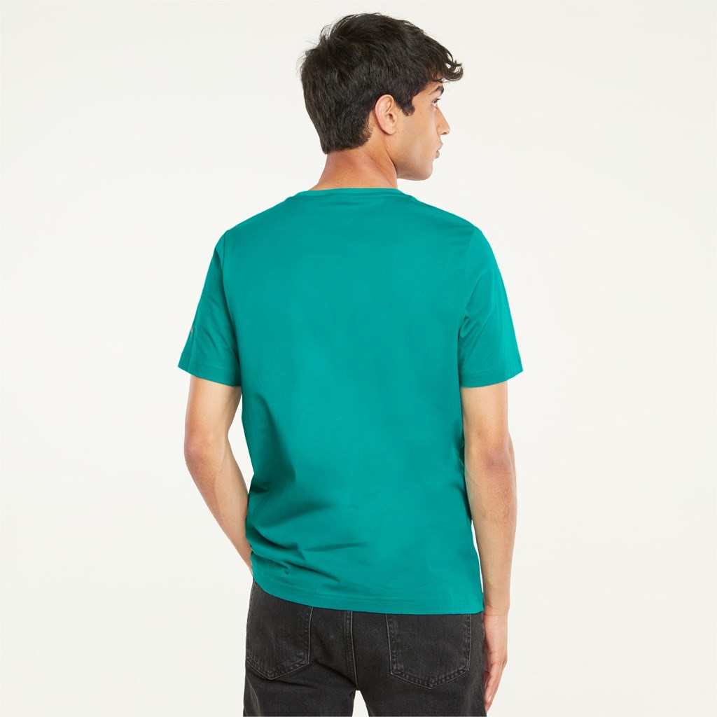 Spectra Green Puma Mercedes F1 Logo Men's Tee | 4628UPTNF