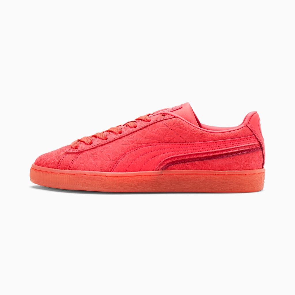 Sunblaze / Paradise Pink / Persian Red Puma Suede Triplex Mono Men\'s Sneakers | 3568UBOKC