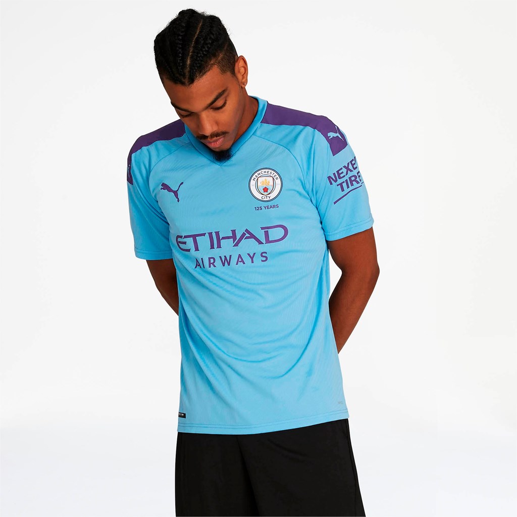 TeamLightBlue / TillandsiaPurp Puma Manchester City FC Home Men's Jersey | 6095ZGICK