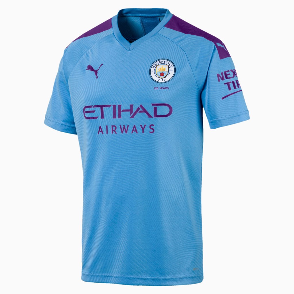 TeamLightBlue / TillandsiaPurp Puma Manchester City FC Home Men\'s Jersey | 6095ZGICK