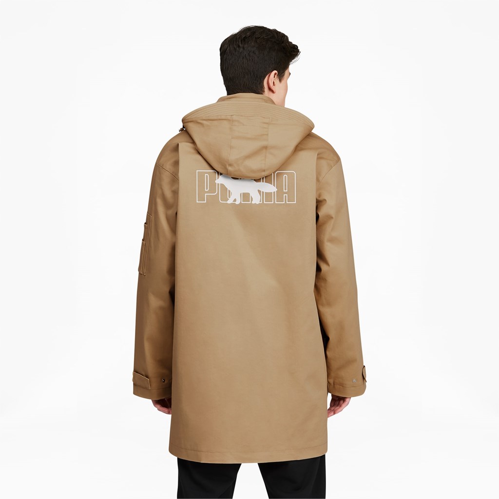 Travertine Puma PUMA x MAISON KITSUNÉ Military Men's Jacket | 5840CJUZR